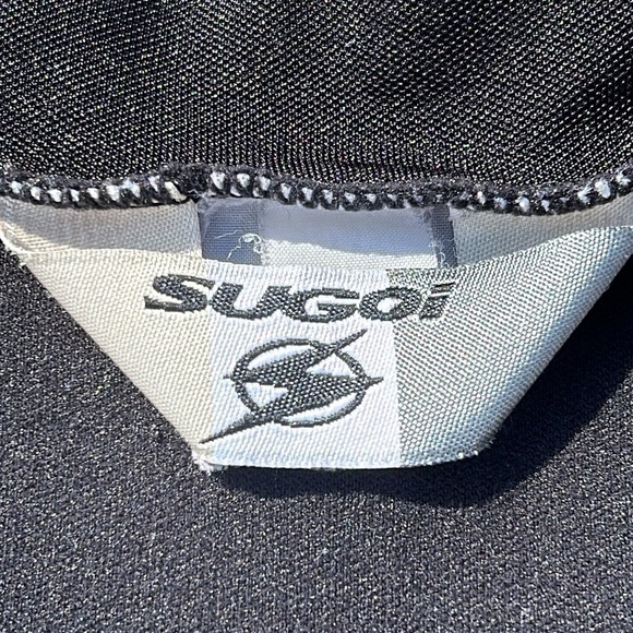 SUGOi Black & Yellow Floral Retro Bicycle Jersey Women’s Medium - Picture 9 of 10